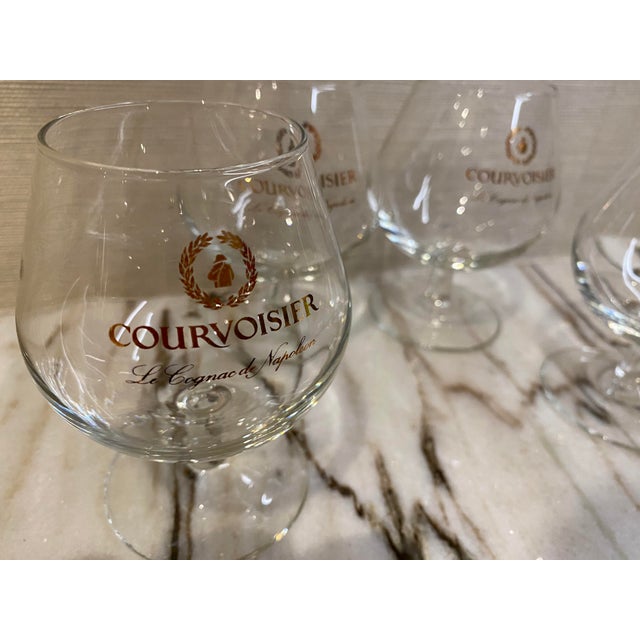 Courvoisier Cognac Advertising Glasses Set of 4 Chairish
