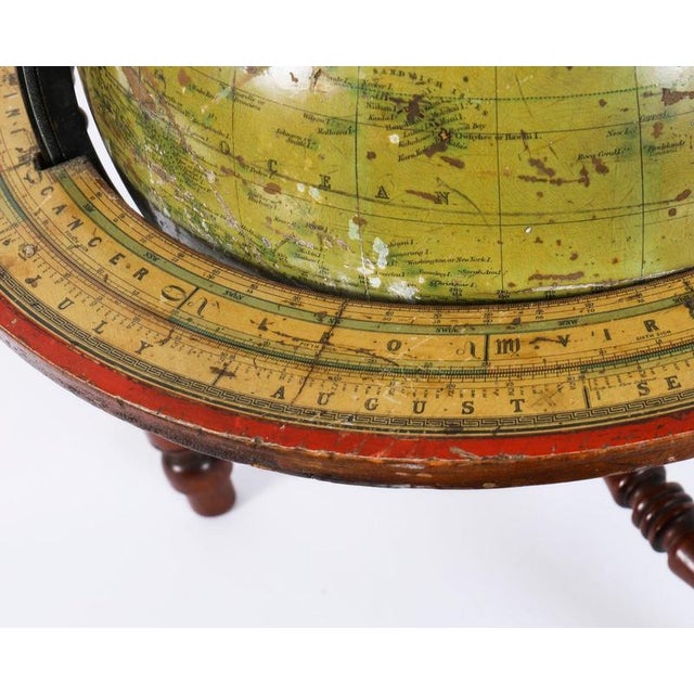 Antique Victorian Terrestrial Table Globe from Malbys, 19th Century For Sale - Image 16 of 18