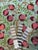 Green Silk Suzani Tapestry With Pomegranate Tree For Sale - Image 9 of 9