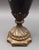 Black Antique Neoclassical French Gilt Bronze Black Ebony Porcelain Ram Head Vase Urn For Sale - Image 8 of 10
