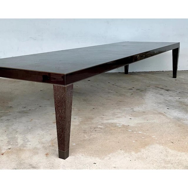 Vintage Monumental 15 Ft Cerused Wood Dining Table For Sale - Image 10 of 16