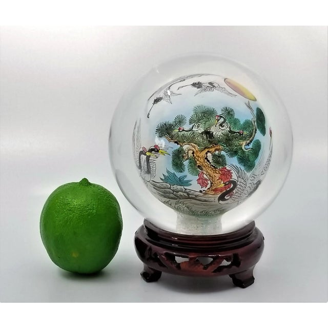 Chinese Reverse Painted Glass Ball For Sale - Image 12 of 12