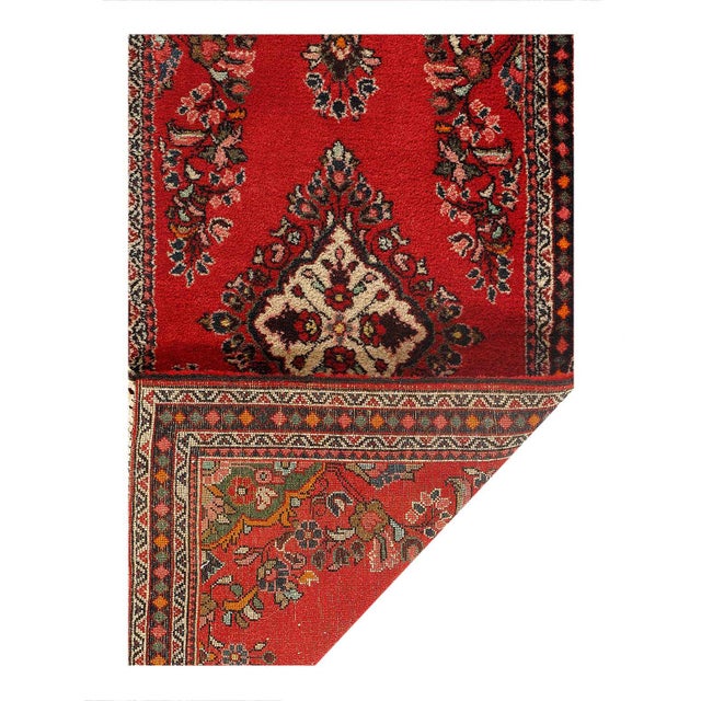 Traditional Pasargad DC Antique Small Sarouk Rug For Sale - Image 3 of 3