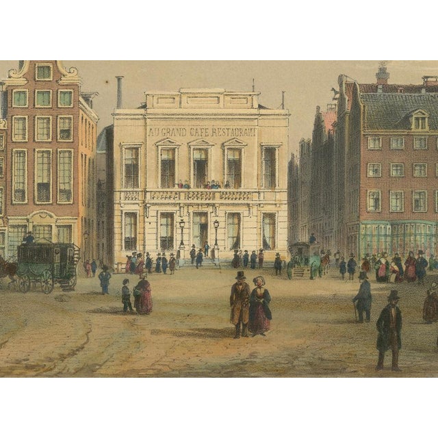 View of Dam Square, 1850, Paper For Sale - Image 4 of 8