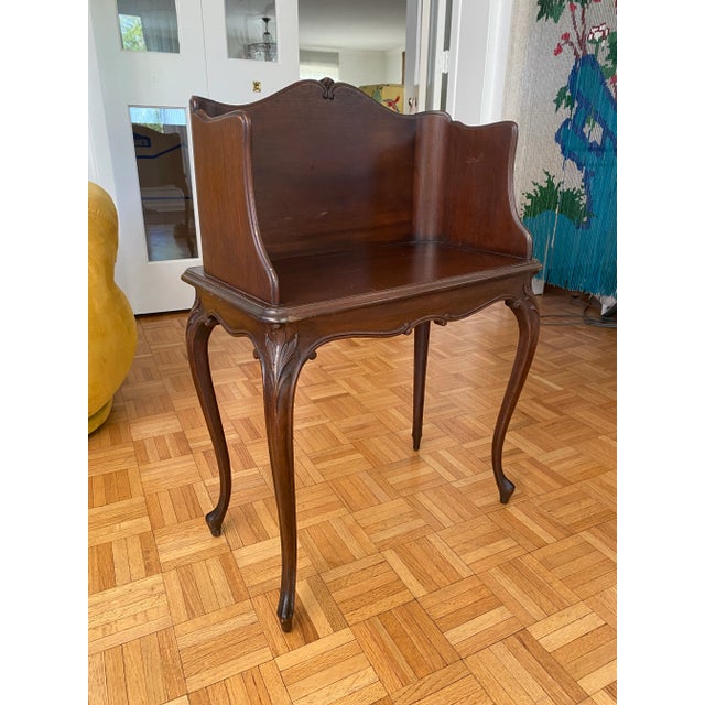 Antique French Louis Curved Accent Table For Sale - Image 12 of 12