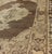 Mid 20th Century Chocolate Background Vintage Turkish Oushak Rug With Floral Medallion in Cream For Sale - Image 5 of 6