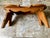 Vintage 1976 Amana Furniture Solid Walnut Violin-Shaped Hearth Bench / Footstool For Sale - Image 14 of 18