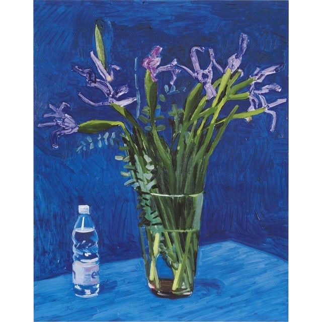 Contemporary David Hockney Poster Iris With Evian Bottle (1998), 2004 For Sale - Image 3 of 5
