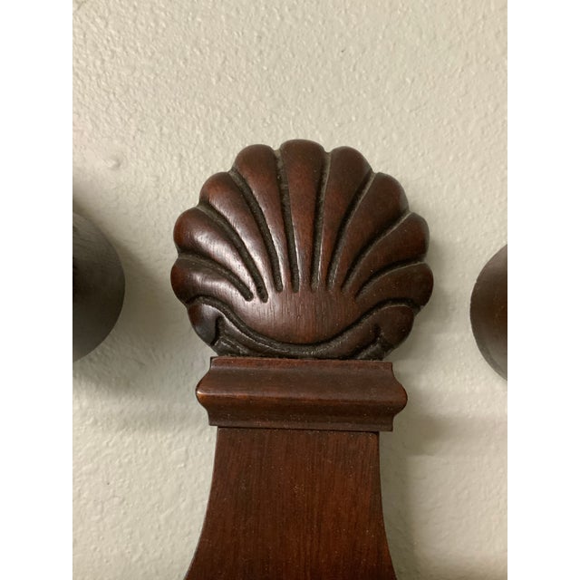 Wood Large Vintage Colonial Revival, Mahogany Chippendale-Style Mirror for Traditional, British Colonial, Georgian & Williamsburg Decor. See Pics! For Sale - Image 7 of 9