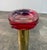 1970s Italian Mid-Century Brass and Red Lucite Pedestal Ashtray, 1970s For Sale - Image 5 of 7