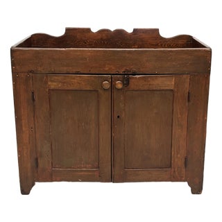 Early American Primitive Dry Sink in Original Surface, C. 1830 For Sale