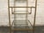 Vintage Mid-Century Multitiered Bronze Plated Waterfall Shelf For Sale - Image 11 of 13