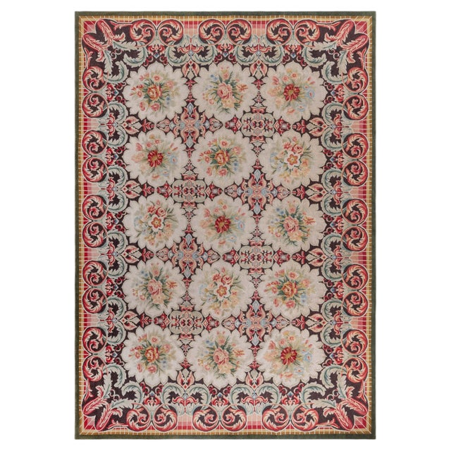 Bessarabian Half Pile Inspired Rug by Doris Leslie Blau For Sale