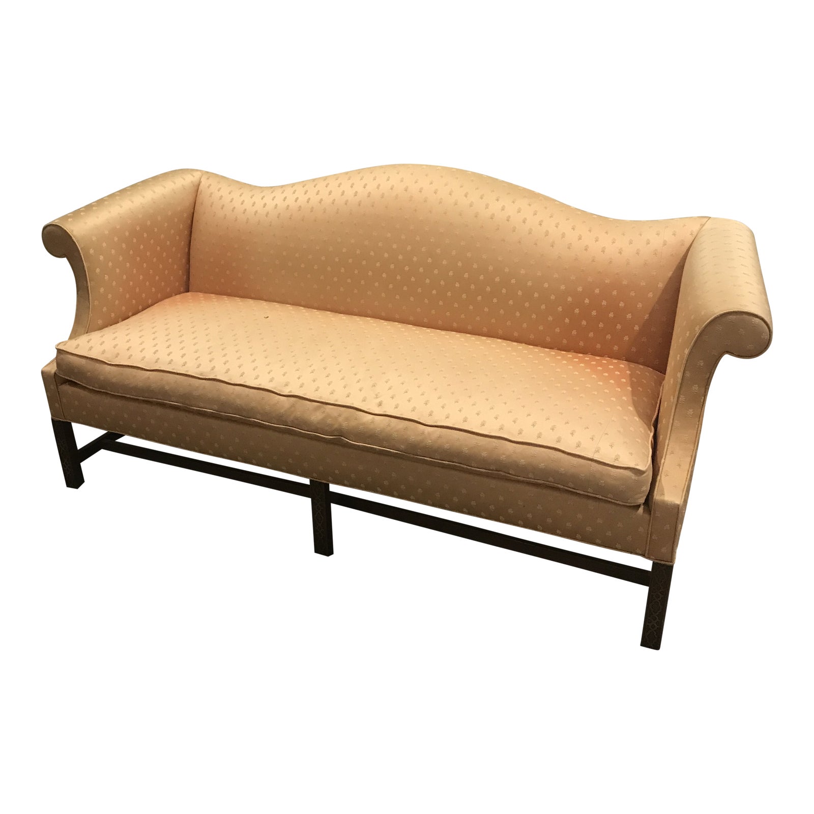 Southwood Furniture Co. Chippendale Camelback Mahogany Sofa Chairish