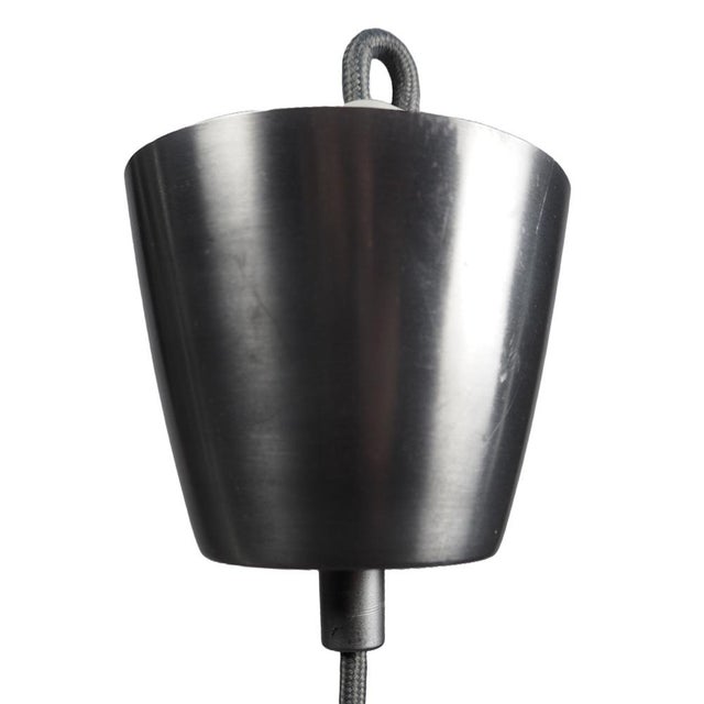 Black Aluminium Pendant Lamp by Carl Thore for Granhaga, 1960s For Sale - Image 8 of 11