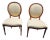 Pair of Ethan Allen Accent Chairs French Regency Ballon Back Dining Room Desk For Sale