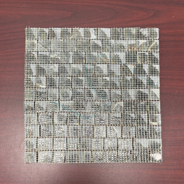 Verde Saltan Marble Honed Broken Tessere Mosaic For Sale - Image 4 of 4