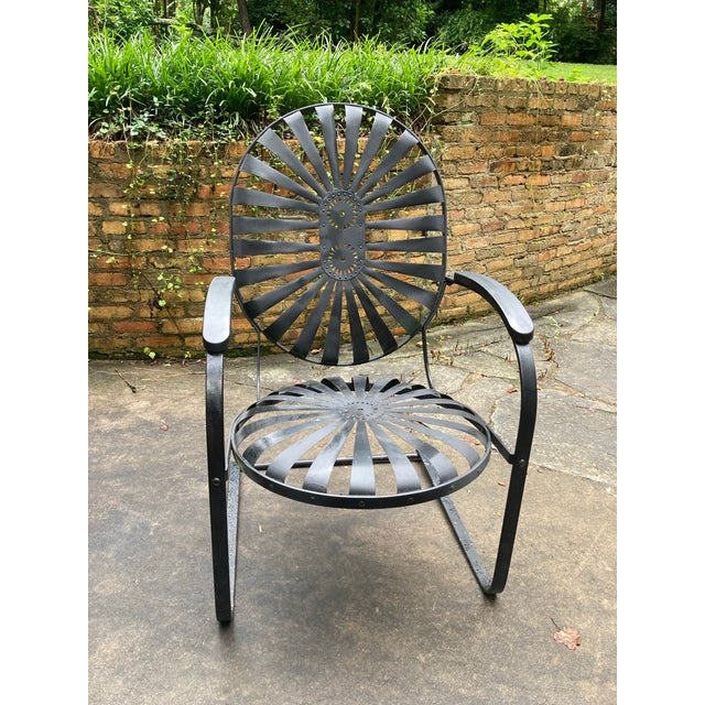 Mid 20th Century Francois Carre King Cantilever Rocking Chair For Sale - Image 5 of 7