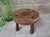 1970s Small Brutalist Round Oak Coffee Table, 1970s For Sale - Image 5 of 10
