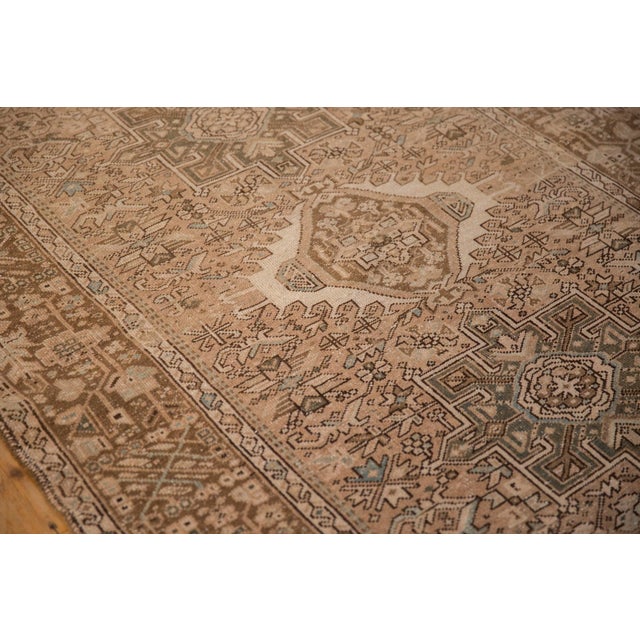 Sand Vintage Distressed Karaja Rug - 4'10" x 6'3" For Sale - Image 8 of 12