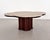 Large Mid-Century Modern Clover Coffee Table in Travertine and Dark Oak, 1970s For Sale - Image 11 of 18