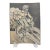 1940s Original Signed Graphite Illustration of Woman Skier With Collie, 7.5 X 10''. For Sale