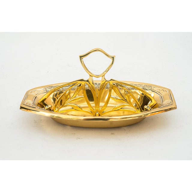 Jugendstil Brass Centerpiece, 1907 For Sale - Image 4 of 10