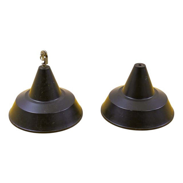 Vintage Industrial Pendant Lamps, Set of 2 For Sale