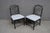 Set of 4 Hollywood Regency Ebonized Faux Bamboo Dining Side Chairs For Sale - Image 16 of 16