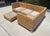 Boho chic 5 piece sectional sofa! Includes 3 corner pieces, 1 armless piece and 1 ottoman. Crafted of woven rattan in a...