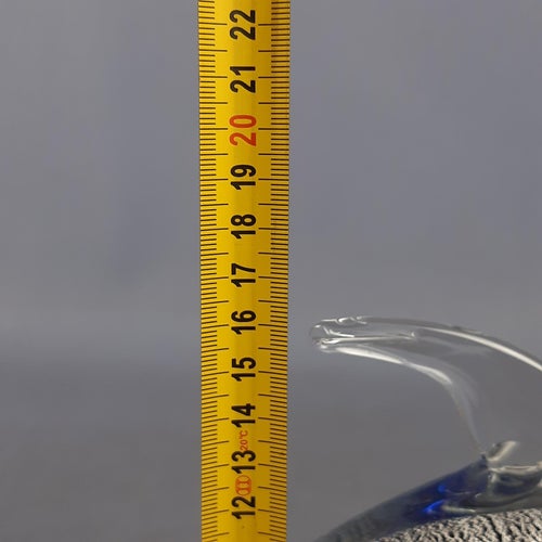 Sommerso Silver & Murano Glass Dolphin Sculpture by Fabio Tosi, 1970s Models & Figurines