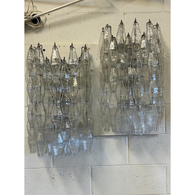 Polyhedron Appliques attributed to Toni Zuccheri for VeArt, 1960s, Set of 2, in Flawless conditions. Designed 1960 to 1969...