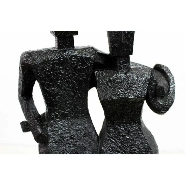 2000 - 2009 Modernist Couple Figurine in Resin, 2000s For Sale - Image 5 of 13