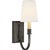 Modern Library Sconce in Bronze with Linen Shade Designer: Thomas O'Brien Finish: Bronze Height: 14.25" Width: 5"...