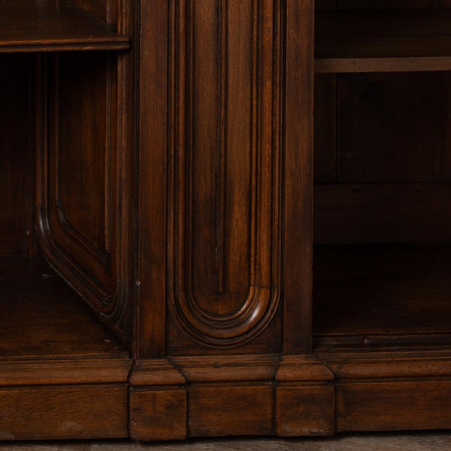 Late 19th Century Large French Oak Bookcase Display Cabinet For Sale - Image 14 of 17