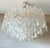 Metal Vintage Acrylic Glass Chandelier For Sale - Image 7 of 8
