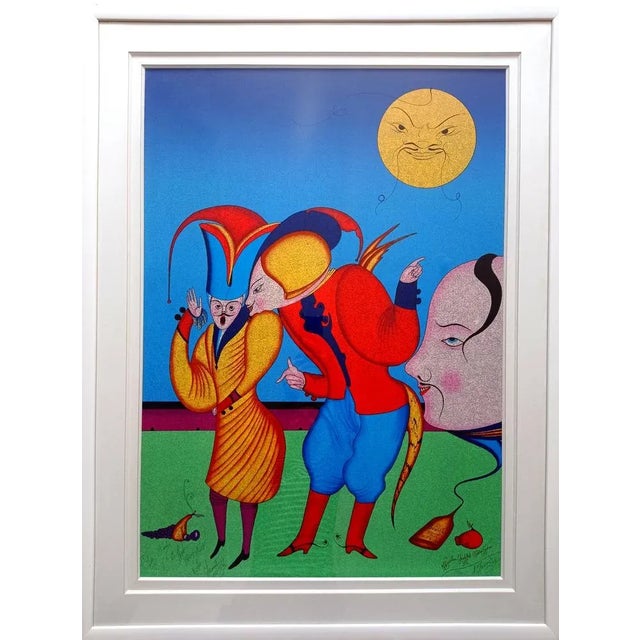 Mikhail Chemiakin, Carnival of St.Petersburg, 1960s, Chromolithograph For Sale - Image 4 of 4