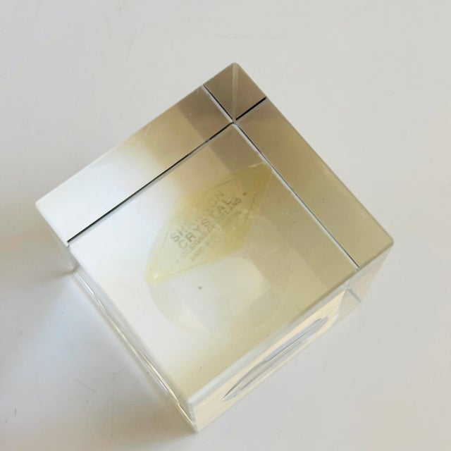 Vintage Crystal Globe on Stand For Sale - Image 12 of 12