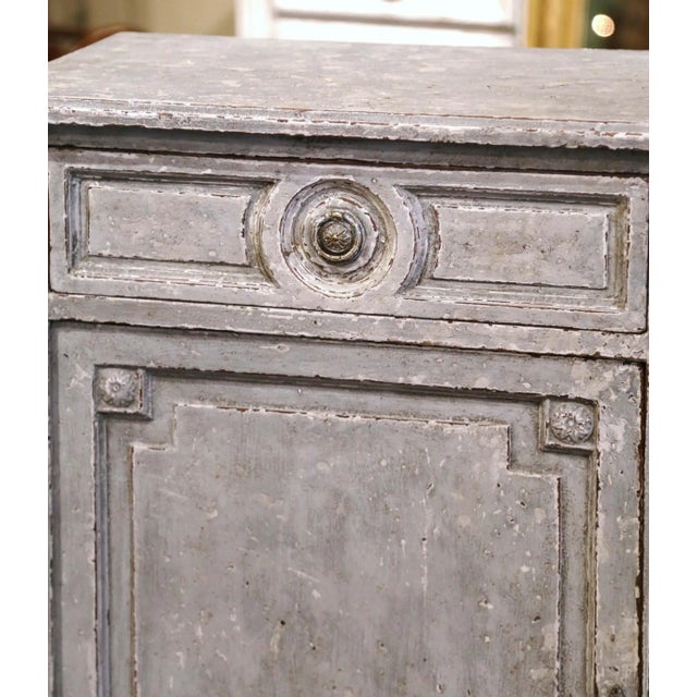 Pair of 19th Century French Louis XVI Painted Confiturier Cabinets For Sale In Dallas - Image 6 of 13