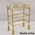 Italian Hollywood Regency Gold Gilt Iron 3 Tier Shelf Small Display Stand (A) For Sale - Image 13 of 13