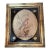 Antique Georgian Silk Embroidery Exotic Bird Painting in Verre Eglomise Gilt Frame For Sale