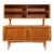 Bernhard Pedersen Mid Century Danish Teak Tambour Credenza and Hutch For Sale