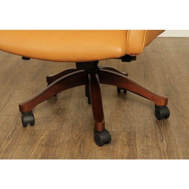 Leathercraft 2000s Leathercraft Tufted Leather Executive Office Armchair (F) For Sale - Image 4 of 13