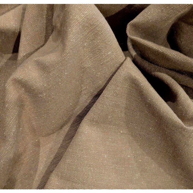Traditional Rose Tarlow "Canvas Cloth" Doeskin Hemp Canvas Fabric- 6 Yards For Sale - Image 3 of 3