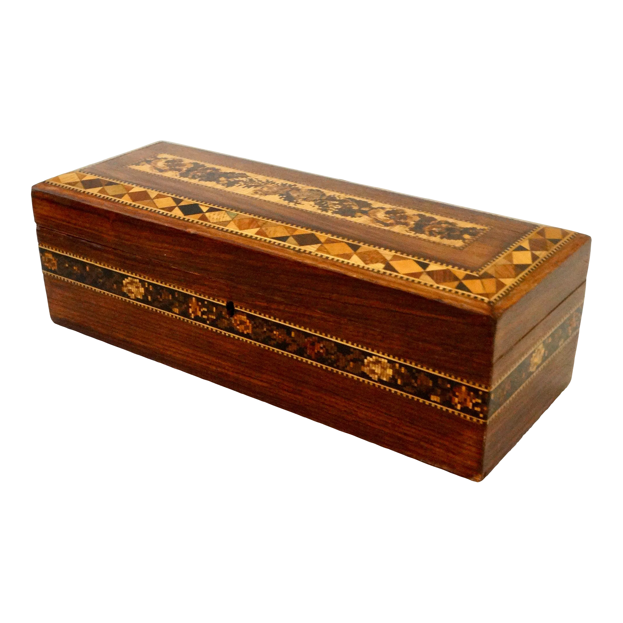 Antique English Micro Mosaic Tunbridge Box
