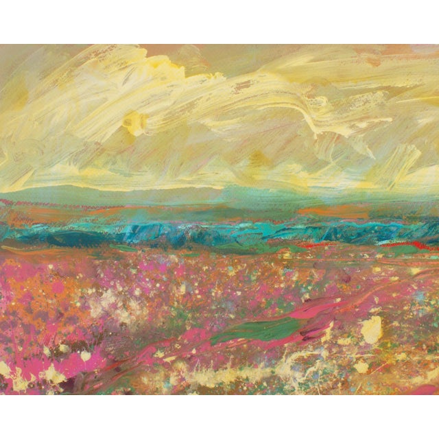 1989 “West” Abstract Acrylic Landscape Diptych by Harry Hilson For Sale In Indianapolis - Image 6 of 10