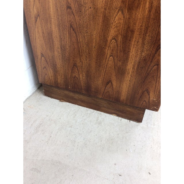 Vintage Campaign Style Armoire With Five Drawers For Sale - Image 12 of 17