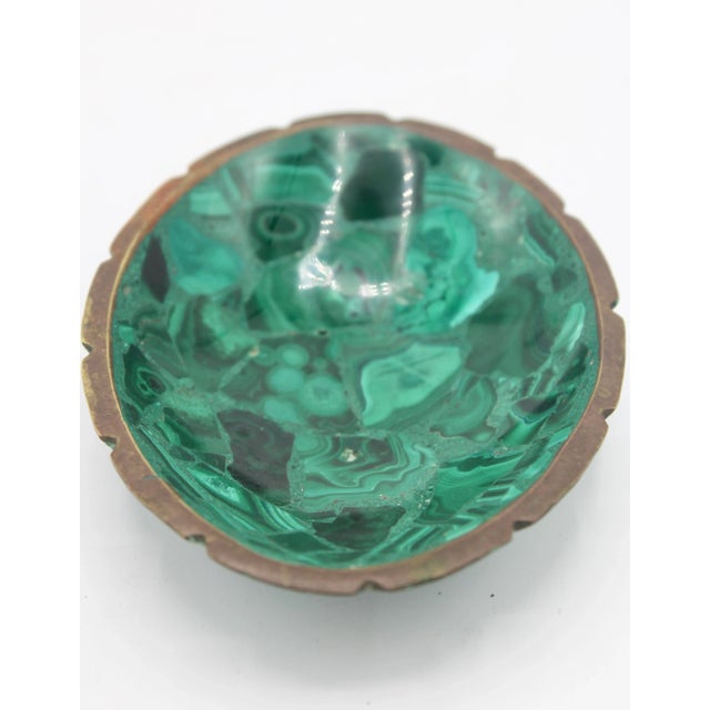Mid Century Modern Malachite Dish For Sale In Tulsa - Image 6 of 8
