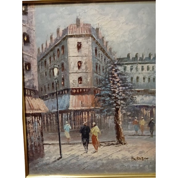 1890s Caroline Burnett Impressionist Signed Painting For Sale - Image 4 of 4