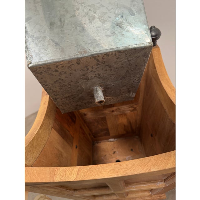 Early 21st Century Pair of Tuxedo Wooden Planters For Sale - Image 5 of 5